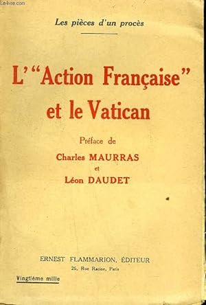 Immagine del venditore per L'ACTION FRANCAISE ET LE VATICAN. venduto da Le-Livre