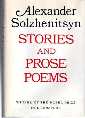 Seller image for Stories and Prose Poems for sale by Dorley House Books, Inc.