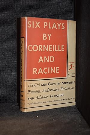 Image du vendeur pour Six Plays by Corneille and Racine (Includes Pierre Corneille--Cid; Pierre Corneille--Cinna; Jean Racine--Andromache; Jean Racine--Athaliah; Jean Racine--Britannicus; Jean Racine--Phaedra.) mis en vente par Burton Lysecki Books, ABAC/ILAB