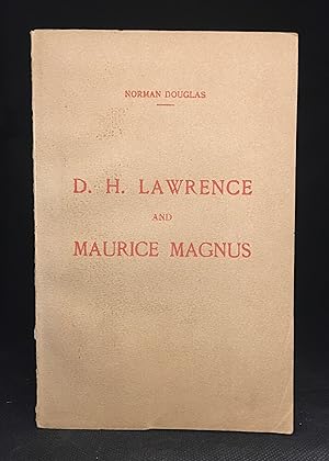 Seller image for D.H. Lawrence and Maurice Magnus; A Plea for Better Manners for sale by Burton Lysecki Books, ABAC/ILAB