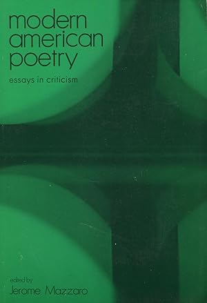 Modern American Poetry: Essays In Criticism
