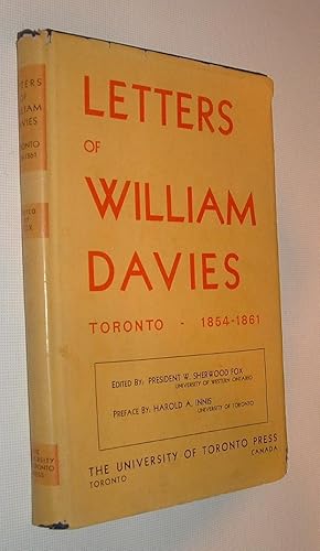 Letters of William Davies,Toronto 1854-1861