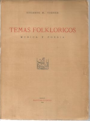Imagen del vendedor de Temas folkloricos. Msica y poesia a la venta por Libreria Sanchez