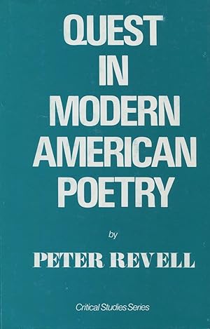 Immagine del venditore per Quest In Modern American Poetry (Critical Studies) venduto da Kenneth A. Himber