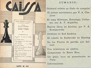 Imagen del vendedor de CAISSA. Revista Argentina de Ajedrez. Agosto 1937, Ao I, No. 7 a la venta por Lirolay