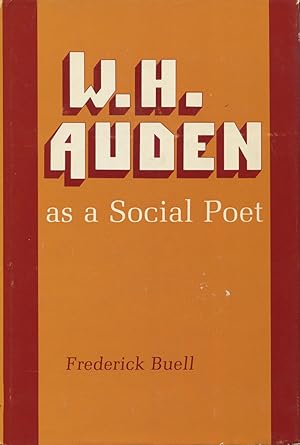 Seller image for W. H. Auden As a Social Poet for sale by Kenneth A. Himber