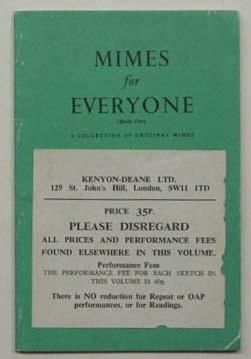 Immagine del venditore per Mimes for everyone : a collection of original mimes. Book One. venduto da Lost and Found Books