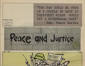 Seller image for Peace and Justice, Vol. 1, No. 1 for sale by Celery City Books