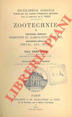 Cheval, ane, moulet. (Zootechnie générale. Production et alimentatio du bétail. Zootechnie spécia...