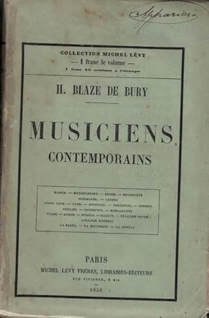 Bild des Verkufers fr MUSICIENS CONTEMPORAINS. Weber-Mendelssohn-Spohe-Meyerbeer-Niels Gade-Chopin-Jenny Lind-Paer-Spontini-Chrubini-Rossini-Bellini-Donizetti-Mercadante-Verdi-Auber-Hrold-Halvy-Flicien David-Adolphe Nourrit-La Pasta-La Malibran-La Sontag zum Verkauf von Librera Torren de Rueda