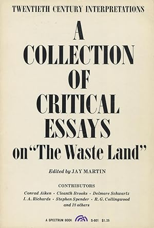 Seller image for A Collection Of Critical Essays On "The Waste Land" for sale by Kenneth A. Himber