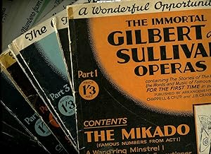 Bild des Verkufers fr The Immortal Operas of Gilbert and Sullivan Containing the Stories to the Plays and the Words and Music of Famous Numbers From Each Opera [24 Parts] zum Verkauf von Little Stour Books PBFA Member