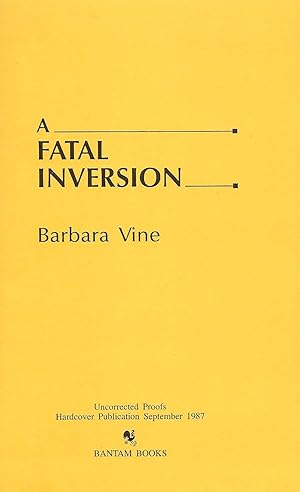 Seller image for FATAL INVERSION for sale by SCENE OF THE CRIME 