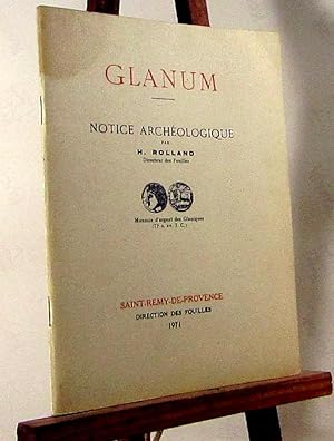 Imagen del vendedor de GLANUM - NOTICE ARCHEOLOGIQUE a la venta por Livres 113