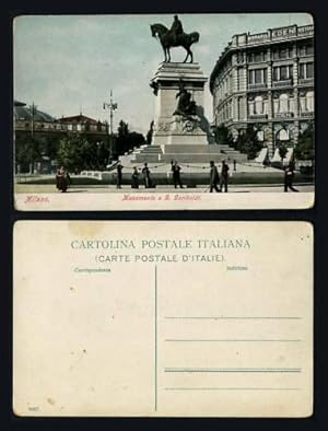 Milano Cartolina d'epoca non viaggiata primi '900 Monumento a Garibaldi