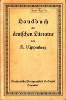 Handbuch der deutschen Literatur (Begleitband zu: Deutsches Lesebuch für Lyzeen und höhere Mädche...