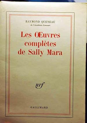 Image du vendeur pour Les oeuvres compltes de Sally Mara mis en vente par L'Oeil de Mercure