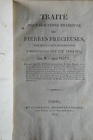 Traité des caractères physiques des pierres précieuses, pour servir à leur détermination lorsqu'e...