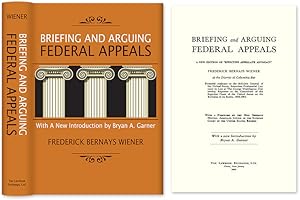 Imagen del vendedor de Briefing and Arguing Federal Appeals. Hardcover with dust jacket a la venta por The Lawbook Exchange, Ltd., ABAA  ILAB