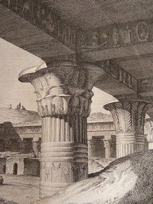 Voyage dans la Basse et Haute Egypte : 1. Le Typhonium d'Appolinopolis. 2. Intérieur du temple d'...