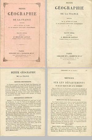 Image du vendeur pour PETITE GOGRAPHIE DE LA FRANCE prcde de la division du globe et de quelques dfinitions gographiques mis en vente par Bibliothque d'un amateur