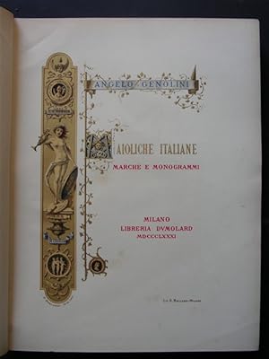 Image du vendeur pour MAIOLICHE ITALIANE. Marche e monogrammi. mis en vente par SCRIPTORIUM Studio Bibliografico