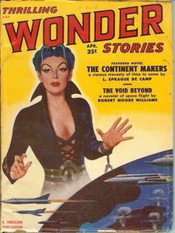 Seller image for THRILLING WONDER Stories: April, Apr. 1951 ("The Continent Makers") for sale by Books from the Crypt