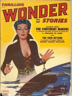 Seller image for THRILLING WONDER Stories: April, Apr. 1951 ("The Continent Makers") for sale by Books from the Crypt