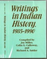 Bild des Verkufers fr Writings in Indian History, 1985-1990 zum Verkauf von The Book Collector, Inc. ABAA, ILAB