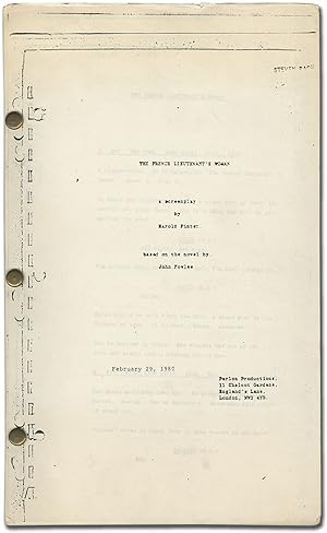 Seller image for [Screenplay]: The French Lieutenant's Woman: A Screenplay for sale by Between the Covers-Rare Books, Inc. ABAA