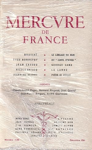 Seller image for Le langage du mur - Du " Conte d'Hiver" - Georges Sand - La Lande - Posie et ROMAN .Etc for sale by ARTLINK