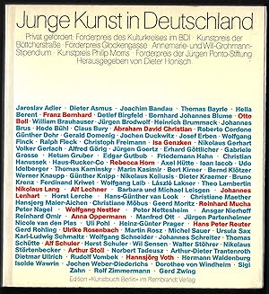 Bild des Verkufers fr Junge Kunst in Deutschland zum Verkauf von ART...on paper - 20th Century Art Books