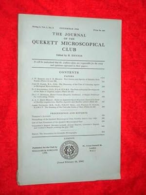 Image du vendeur pour The Journal of the Quekett Microscopical Club. December 1943 mis en vente par Tony Hutchinson