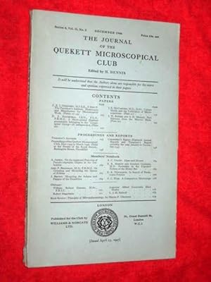 Image du vendeur pour The Journal of the Quekett Microscopical Club. December 1946 mis en vente par Tony Hutchinson