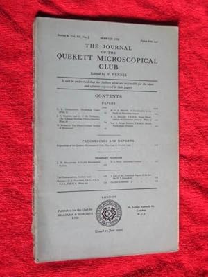 Image du vendeur pour The Journal of the Quekett Microscopical Club. March 1950 mis en vente par Tony Hutchinson