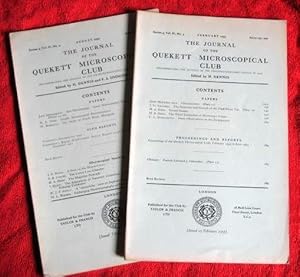 Image du vendeur pour The Journal of the Quekett Microscopical Club. Issues of February,or August, 1955. Price is Per Issue. mis en vente par Tony Hutchinson