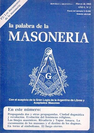 LA PALABRA DE LA MASONERIA - No. 2. Año I, marzo de 1983