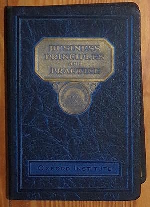 Seller image for Business Principles and Industrial Management (Volume 1 of Business Principles and Practice Series) - Oxford Institute for sale by RG Vintage Books