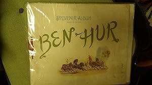 Bild des Verkufers fr Ben-Hur Souvenir Album dated 1900, Scenes from Original Stage Play Program ( Ben Hur ) Production of Gen. Lew Wallaces ( General Wallace ) Gorgeous Color Cover of Chariot Scene with Ben-Hur in Green zum Verkauf von Bluff Park Rare Books