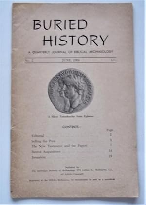 Buried History Vol. 1 #2 June 1964 A Quarterly Journal of Biblical Archaeology