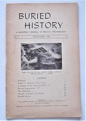 Buried History Vol. 1 #3 September 1964 A Quarterly Journal of Biblical Archaeology