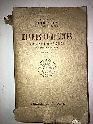 Image du vendeur pour Oeuvres compltes : Les Chants de Maldoror - Posies - Lettres (21e mille) mis en vente par 2Wakefield