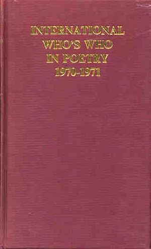 Imagen del vendedor de International Who's Who in Poetry, 1970-1971. [John Masefield: An Appreciation] a la venta por Joseph Valles - Books