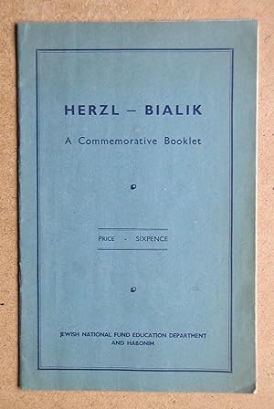 Herzl - Bialik. A Commemorative Booklet.