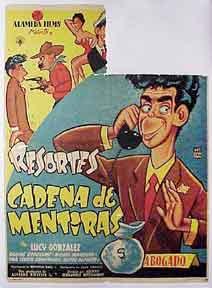 Imagen del vendedor de Resortes en Cadena de Mentiras. Abogado. [Movie poster / Cartel de la pelcula]. a la venta por Wittenborn Art Books