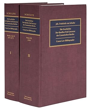 Bild des Verkufers fr Die Geschichte der Quellen und Literatur des Canonischen Rechts 3 Vols zum Verkauf von The Lawbook Exchange, Ltd., ABAA  ILAB