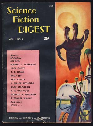 Imagen del vendedor de Science Fiction Digest Vol. 1 No. 1 a la venta por Parigi Books, Vintage and Rare