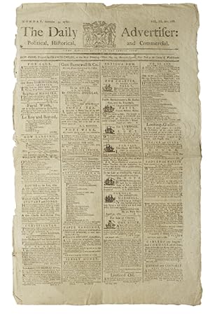 The Daily Advertiser: Political, Historical, and Commercial. Monday, September 3, 1787. Vol. III ...