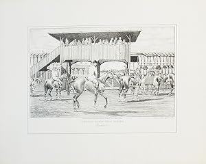 Uncolored Lithograph: "American Horse Show Scenes, Rochester"