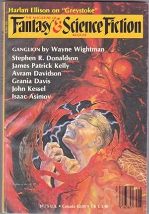 Seller image for The Magazine of Fantasy & Science Fiction August 1984 - Magic Granny Says Don't Meddle, The Artist Passes it By, Mama, The Picture Man, Great Speckle Bird, What Makes Us Human, Freedom Beach, Ganglion, Coming Full Circle, + for sale by Nessa Books